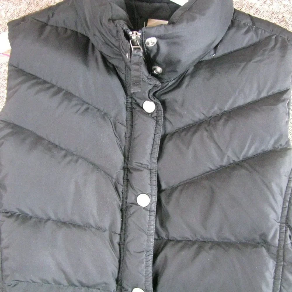 j crew puffer vest M Black